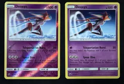 Pokemon TCG Deoxys 69/168 Sun & Moon Celestial Storm Reverse Holo Rare + Regular - Image 1