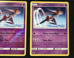 Pokemon TCG Deoxys 69/168 Sun & Moon Celestial Storm Reverse Holo Rare + Regular - Image 4