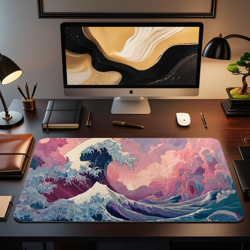 Japanese Playmat | Japanese Great Wave Themed Playmat | Unofficial MTG Playmat - Image 2