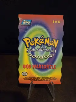 Pokemon Topps Wartortle 8 of 12 Die Cut 1999 🌟🌟🌟 - Image 3