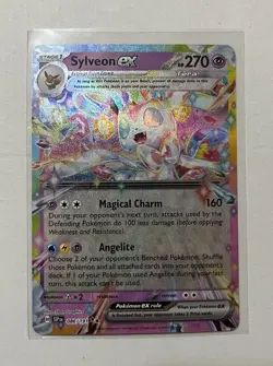Pokemon Sylveon ex 086/191 Sv08 Surging Sparks Double Rare Full Art Holo - Image 1