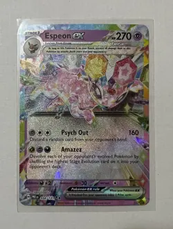 Pokemon Espeon ex 034/131 Sv: Prismatic Evolutions Double Rare Holo 270 HP - Image 1