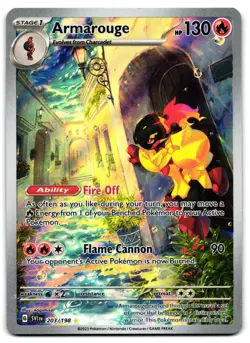 Armarouge 203/198 - 🌊 Scarlet & Violet Illustration Rare Pokemon TCG 🖤 - LP - Image 1
