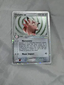 *SWIRL Clefable ex 106/112 Firered & Leafgreen Holo Pokemon - Image 1