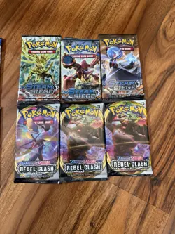 Pokemon TCG Individual Packs- Battle styles, XY Steam Siege, Rebel Clash - Image 2