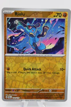 Pokemon TCG SV: Prismatic Evolutions Riolu 050/131 - Near Mint - Reverse Holo - Image 1