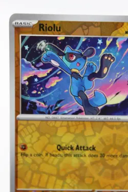 Pokemon TCG SV: Prismatic Evolutions Riolu 050/131 - Near Mint - Reverse Holo - Image 3