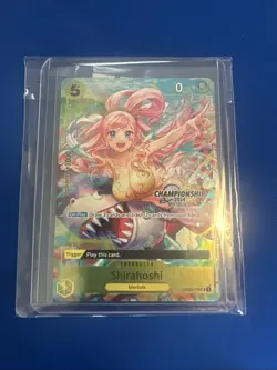 Shirahoshi 2024 Champion Ship Celebration Pack One Piece Promo Card OP03-116 - Image 1
