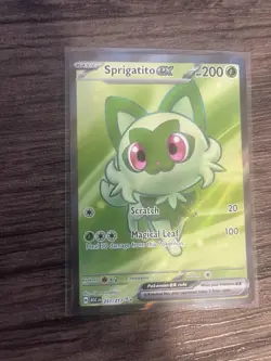 Pokemon TCG Sprigatito EX Full Art Card 251/217 Ascended Heroes Ultra Rare NM - Image 1