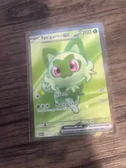 Pokemon TCG Sprigatito EX Full Art Card 251/217 Ascended Heroes Ultra Rare NM - Image 2