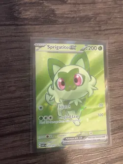 Pokemon TCG Sprigatito EX Full Art Card 251/217 Ascended Heroes Ultra Rare NM - Image 5