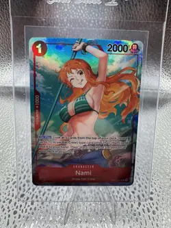 One Piece Card Game Nami Alternate Art OP01-016 R Romance Dawn M/NM - Image 1