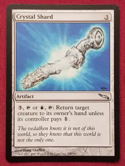 Magic The Gathering MIRRODIN CRYSTAL SHARD artifact card MTG - Image 1