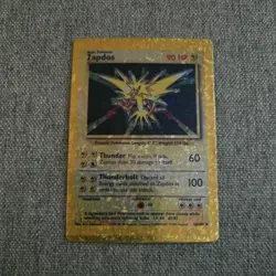 Zapdos Pokemon TCG Holo Prism Vending Machine Sticker Cards Bundle 90’s - Image 1