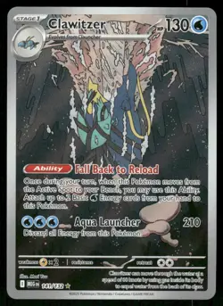 Pokemon Cards Clawitzer 141/132 Mega Evolution Illustration Rare NM *4 - Image 1