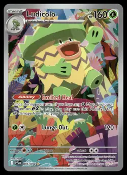Pokemon Cards Ludicolo 095/094 Phantasmal Flames Illustration Rare NM - Image 1