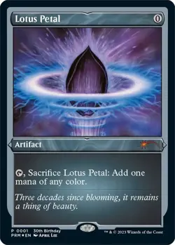 Lotus Petal (Foil Etched) - LP - Magic: The Gathering - MTG - Image 1