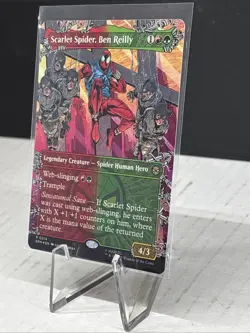 Scarlet Spider, Ben Reilly (Borderless Foil) Marvel's Spider-Man MTG Foil NM 214 - Image 3
