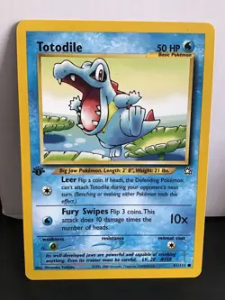 Totodile 81/111 1st Edition Common Pokemon Neo Genesis - Image 1