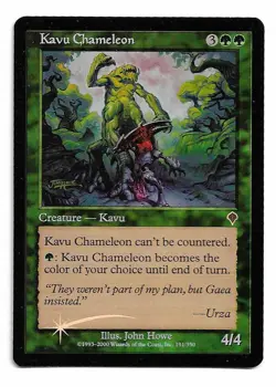 MTG Kavu Chameleon X1 Invasion edition Foil uncommon - Image 1