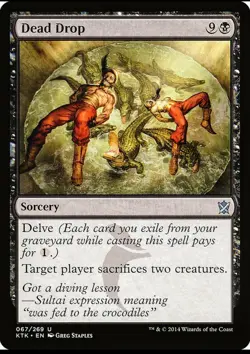 X 1 Dead Drop NM Khans of Tarkir 067 MTG Magic The Gathering - Image 1