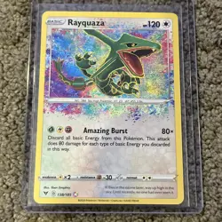 Pokemon Card Rayquaza 138/185 Amazing Rare Vivid Voltage NM/M Holo - Image 1
