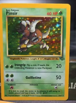 Pokemon TCG Pinsir Jungle 9/64 Holo Unlimited Holo Rare - Image 1