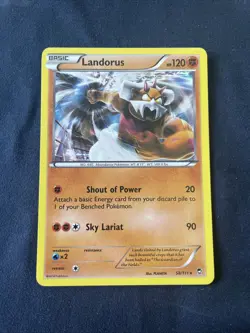 Landorus Holo English Pokemon TCG 58/111 Furious Fists - Lightly Played - Image 1