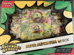 Pokemon TCG Mega Evolution Ascended Heroes Mega Meganium ex Box SEALED PRODUCT - Image 1
