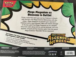 Pokemon TCG Mega Evolution Ascended Heroes Mega Meganium ex Box SEALED PRODUCT - Image 2