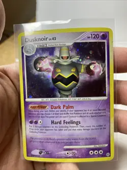 Pokemon TCG - Diamond & Pearl Dusknoir Holographic Rare Card - 2/130 Back Damage - Image 3