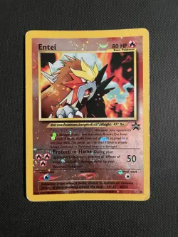 Pokemon TCG Entei Wizards Black Star Promos 34 Holo Promo - DMG - Image 1