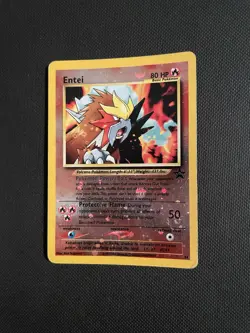 Pokemon TCG Entei Wizards Black Star Promos 34 Holo Promo - DMG - Image 2