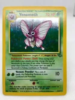 Venomoth 13/64 Holo Rare Unlimited Jungle 1999 WoTC Pokemon TCG - Image 2