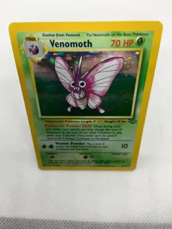 Venomoth 13/64 Holo Rare Unlimited Jungle 1999 WoTC Pokemon TCG - Image 3