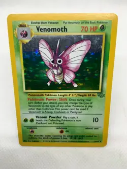 Venomoth 13/64 Holo Rare Unlimited Jungle 1999 WoTC Pokemon TCG - Image 5