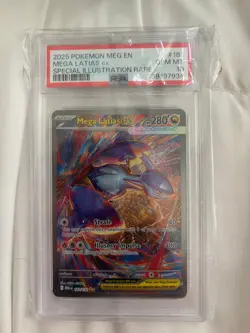 2025 POKEMON MEGA EVOLUTION SPECIAL ILLUSTRATION RARE #181 MEGA LATIAS EX PSA 10 - Image 1