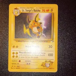 Pokemon TCG Lt. Surge's Raichu Gym Heroes 28/132 Unlimited Rare - Image 2