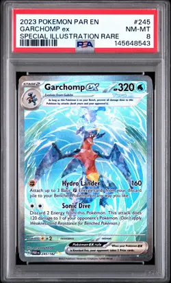 Garchomp EX 245/182 Special Illustration Rare Pokemon PSA 8 *543 - Image 1