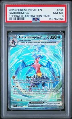 Garchomp EX 245/182 Special Illustration Rare Pokemon PSA 8 *556 - Image 1