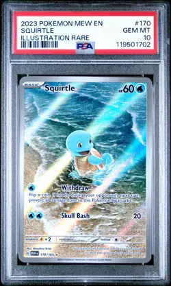 Squirtle 170/165 Illustration Rare 151 ENGLISH Pokemon PSA 10 *702 - Image 1