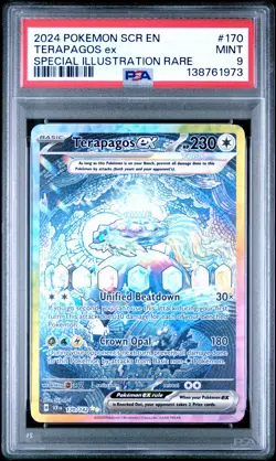 Terapagos EX 170/142 Special Illustration Rare Pokemon PSA 9 *973 - Image 1