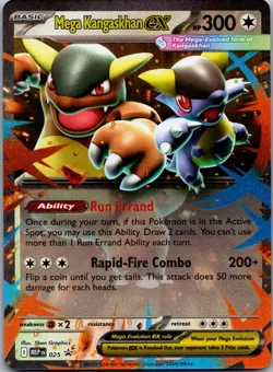 MEGA KANGASKHAN EX - 025 025 HOLO PROMO ME: MEGA EVOLUTION PROMO POKEMON NM/M - Image 1