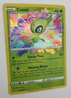 Celebi, Pokemon Near Mint, Vivid Voltage, Amazing Rare, 9/185 - Image 2
