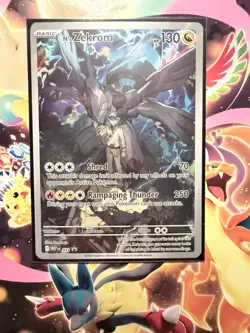 Pokemon N's Zekrom Full Art Holo Promo ME: Mega Evolution 031 Basic 130 HP - Image 1