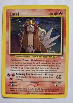 Pokemon Entei 06/64 Neo Revelation Holo Rare 80 HP Basic Ken Sugimori English - Image 1