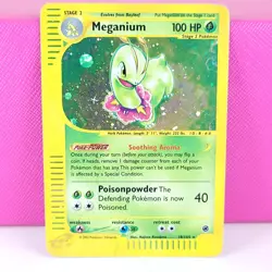 Meganium 18/165 Holo Expedition 2002 Pokemon TCG HP - Image 1