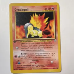 Pokemon TCG Neo Genesis Lot 4 Cyndaquil Mantine Sentret Miltank 2000 ENG - Image 1