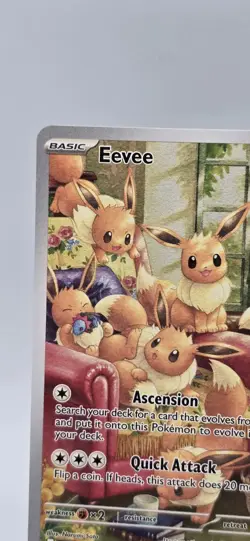 Pokemon Eevee 188/167 SV06 Twilight Masquerade Illustration Rare Holo - Image 2