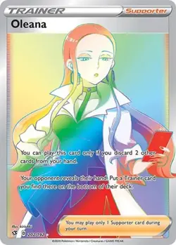 Oleana (Secret, #202/192) - Holofoil SWSH - Rebel Clash NM Pokemon - Image 1